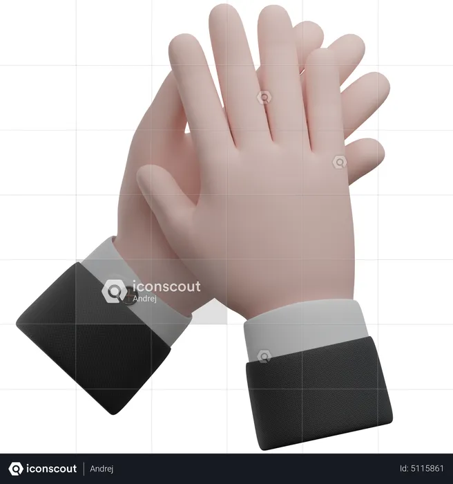 Applaus Handgesten  3D Icon