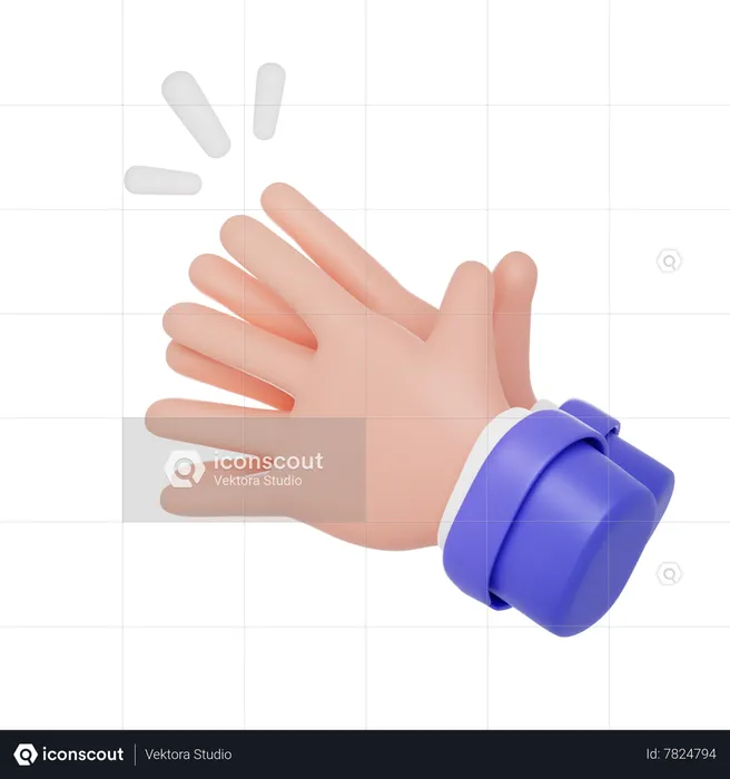 Applause Hand Gesture  3D Icon