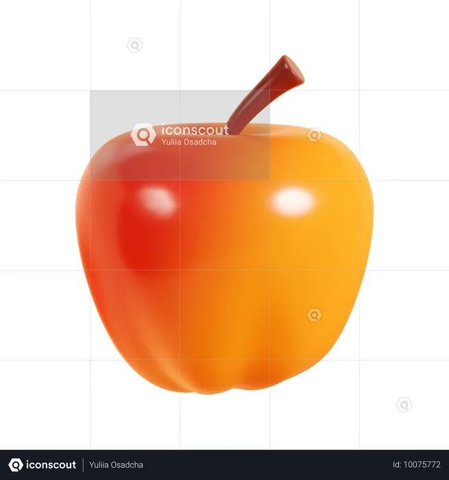 Apple  3D Icon