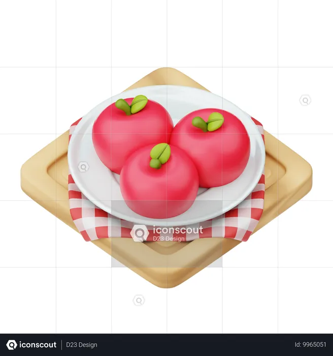 Apple  3D Icon