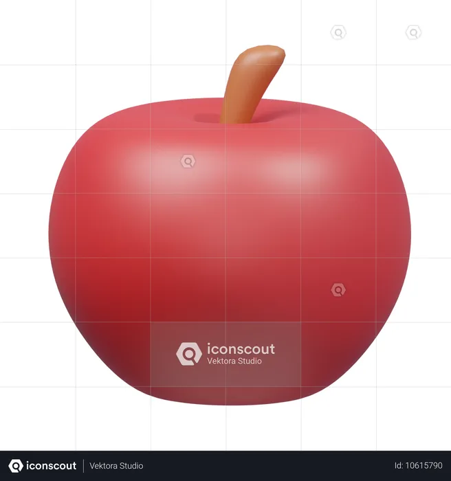 Apple  3D Icon