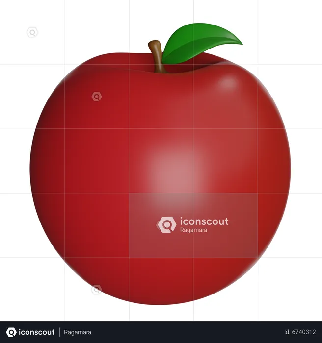 Apple  3D Icon