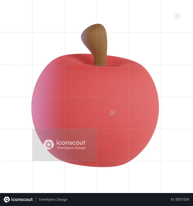 Apple  3D Icon