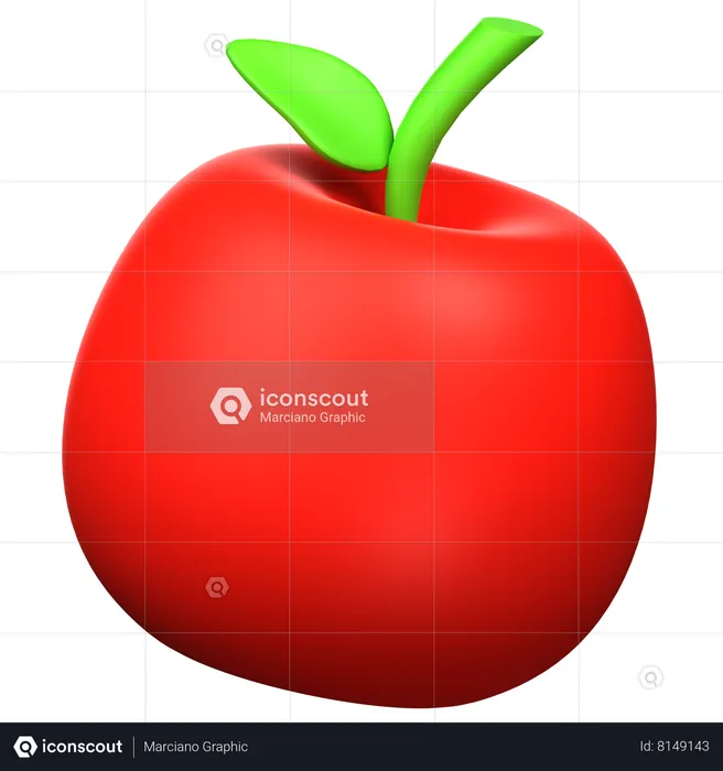 Apple  3D Icon