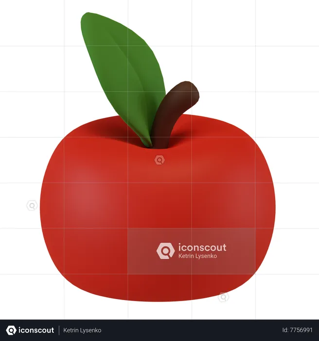 Apple  3D Icon