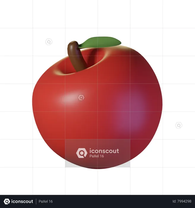 Apple  3D Icon