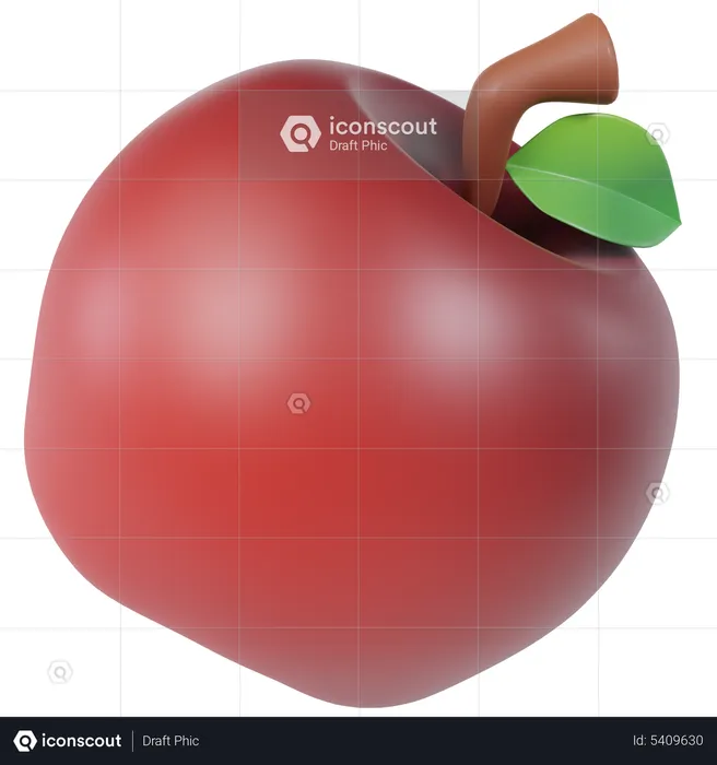 Apple  3D Icon