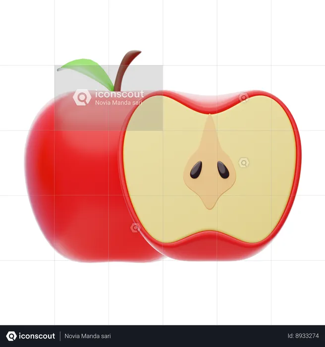 Apple  3D Icon