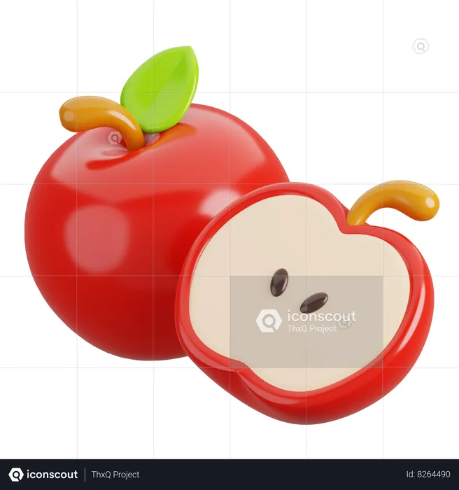 Apple  3D Icon