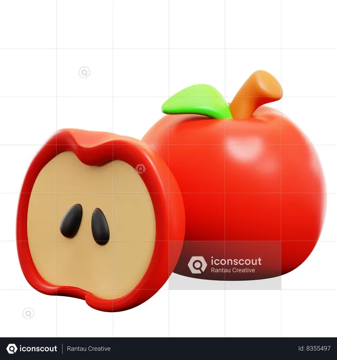Apple  3D Icon