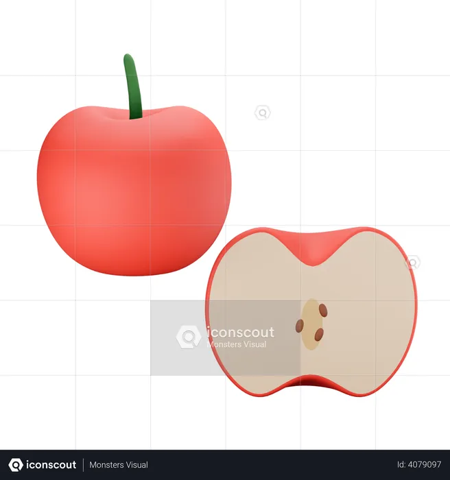 Apple  3D Illustration