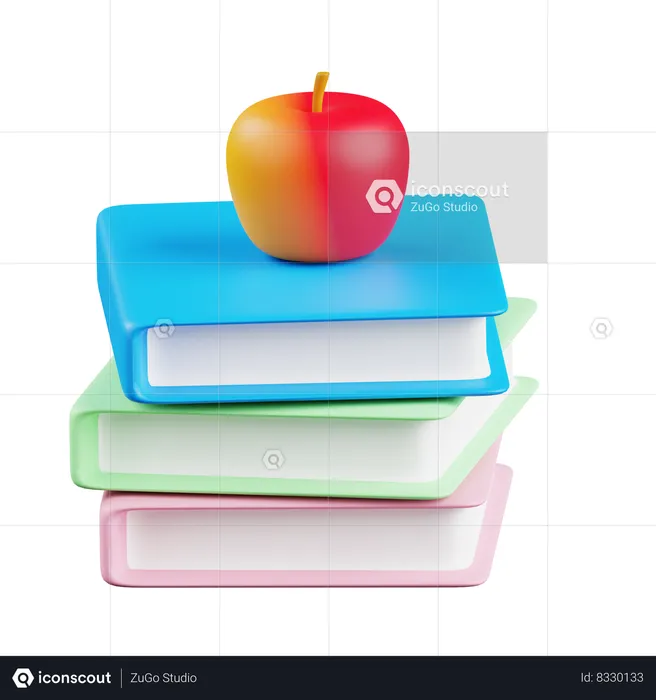 Apple Book  3D Icon