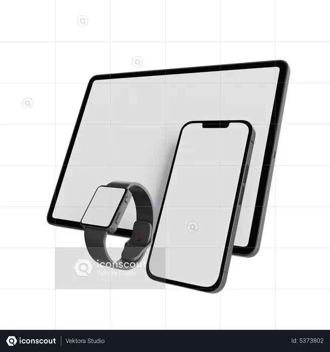 Apple Devices  3D Icon