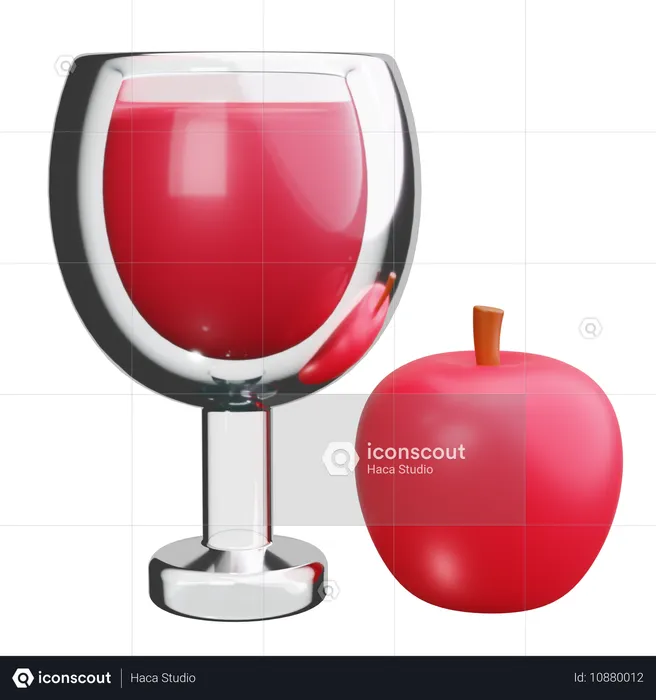 Apple Juice  3D Icon