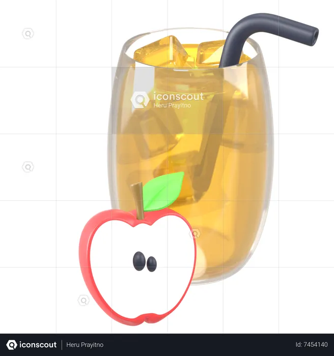 Apple Juice  3D Icon