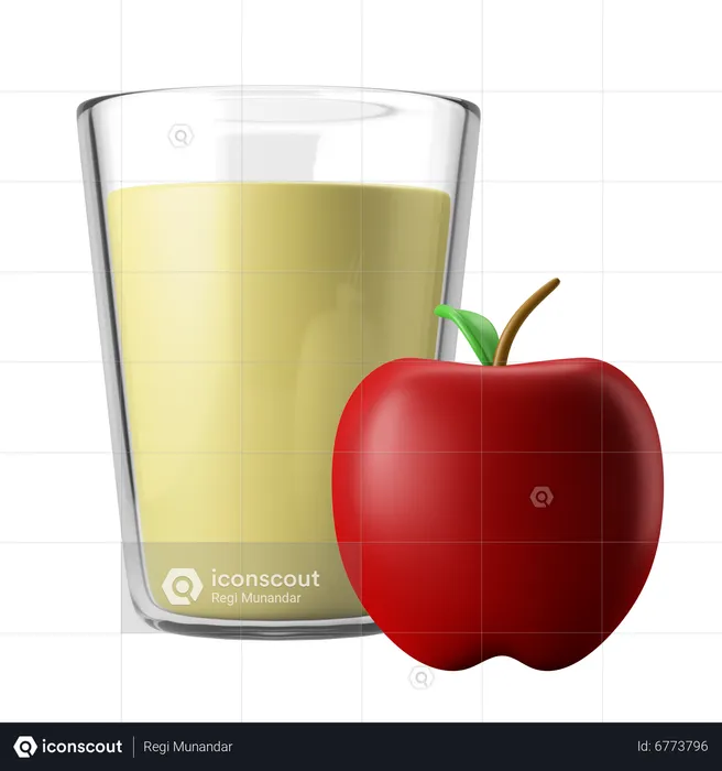 Apple Juice  3D Icon