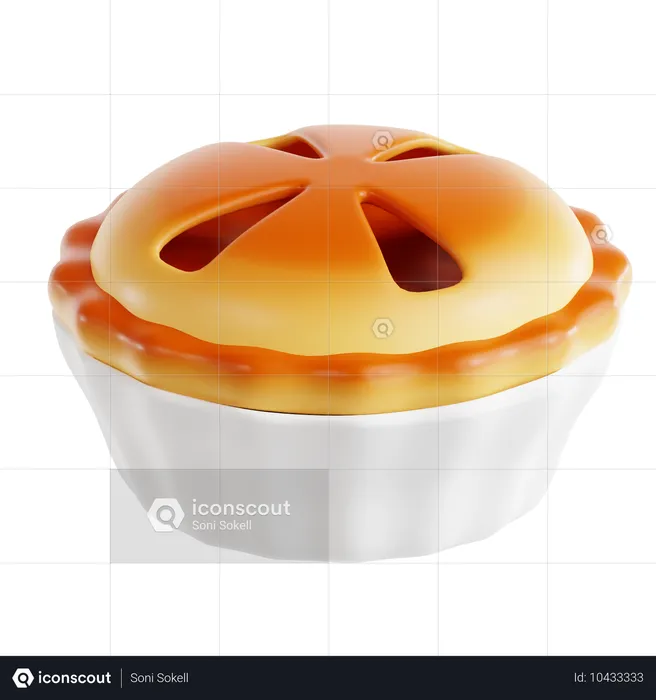 Apple Pie  3D Icon