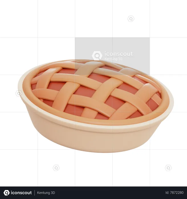 Apple Pie  3D Icon