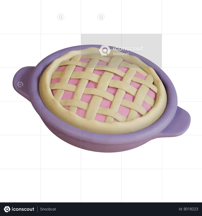 Apple Pie  3D Icon