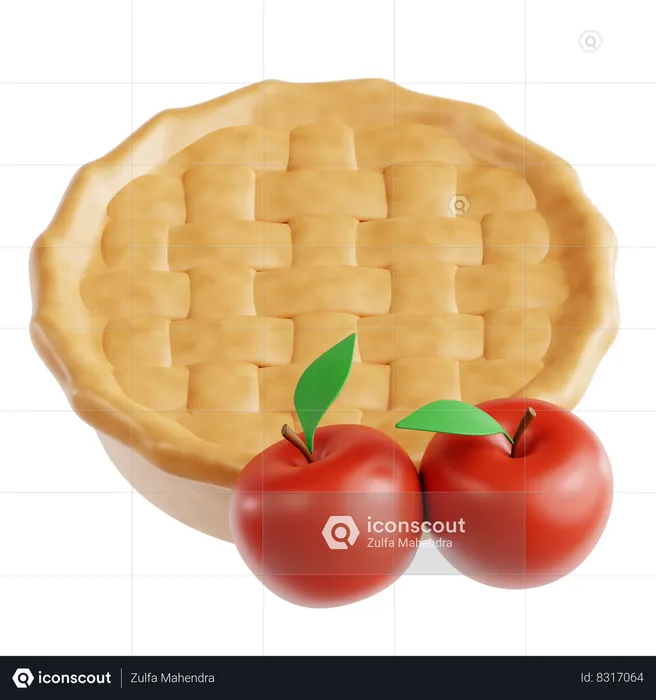 Apple Pie  3D Icon