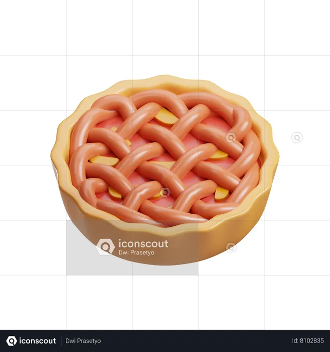 Apple Pie  3D Icon