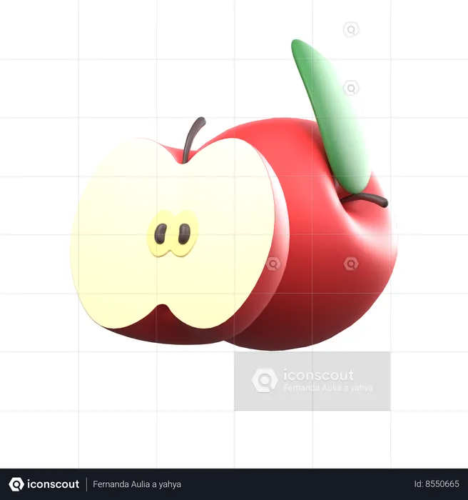 Apple Slices  3D Icon