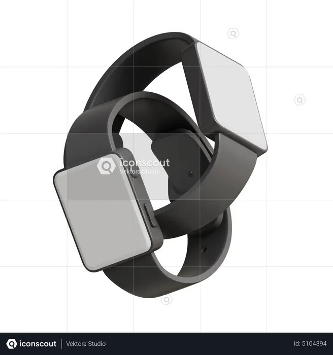 Apple-Uhr  3D Icon