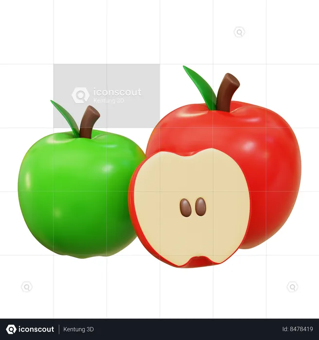 Apples  3D Icon