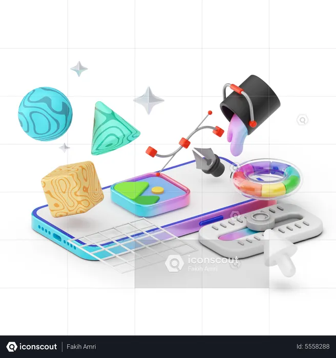 Application de retouche photo  3D Icon