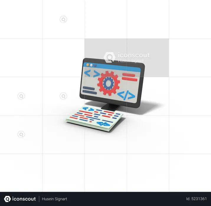 Application Development  3D Icon