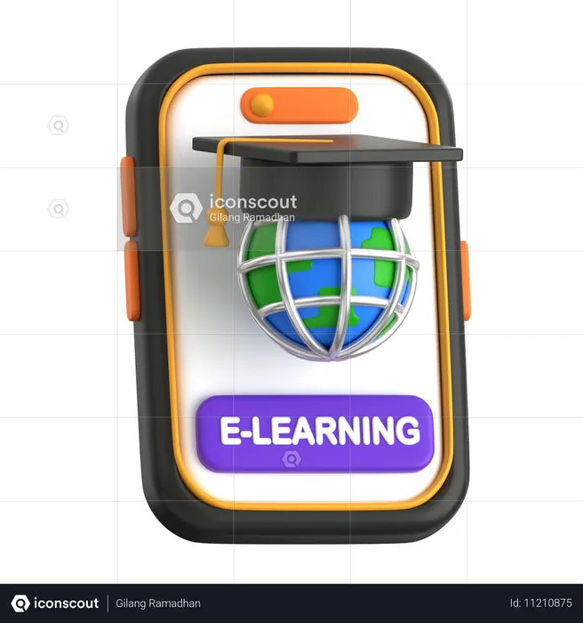 Application d'apprentissage en ligne  3D Icon