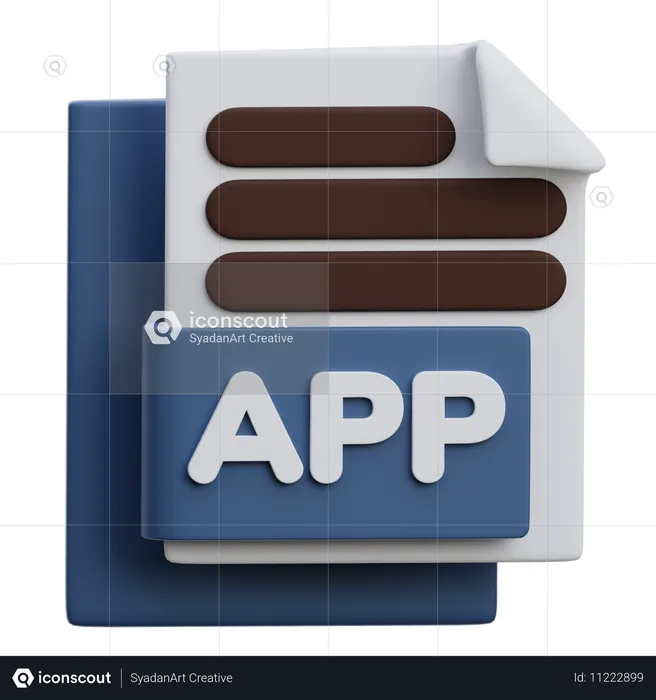 Fichier d'application  3D Icon