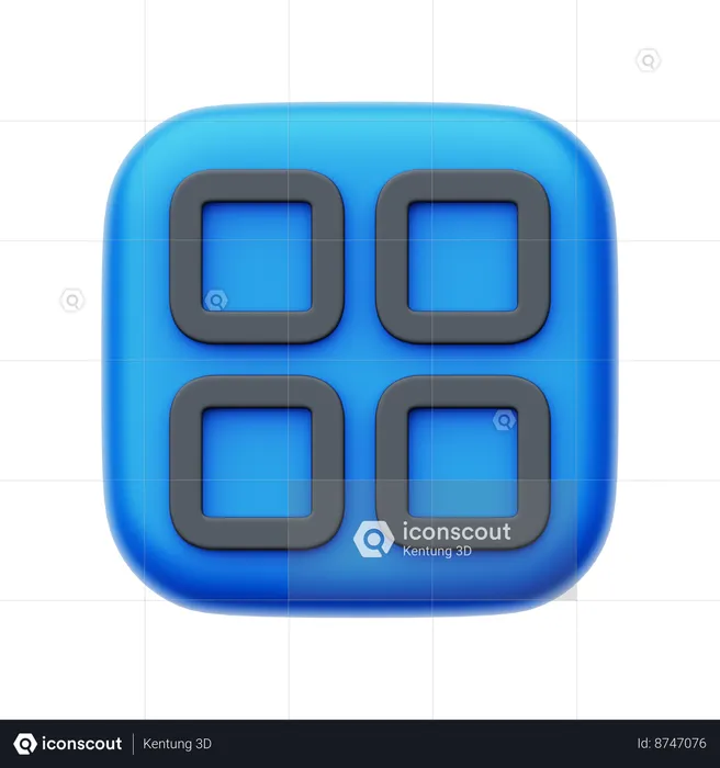 Application Menu  3D Icon