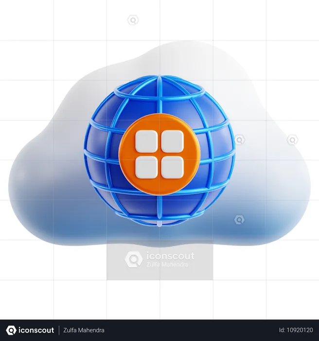 Application Web  3D Icon