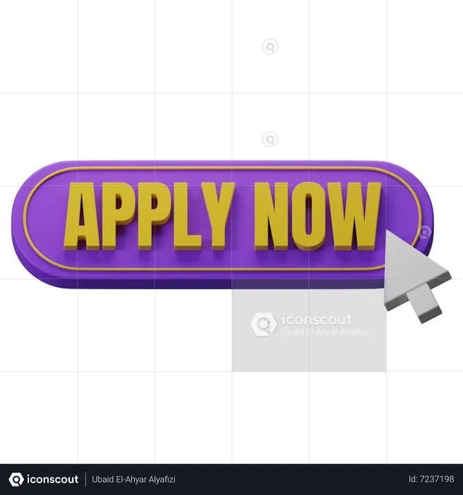 Apply Now Button  3D Icon