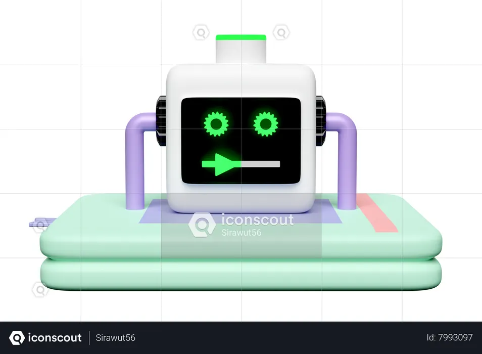 Apprentissage automatique  3D Icon