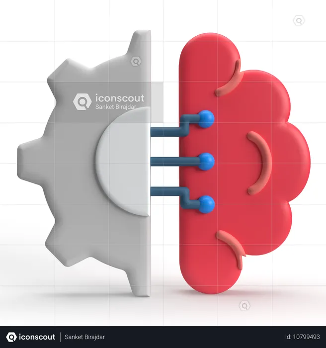 Apprentissage automatique  3D Icon