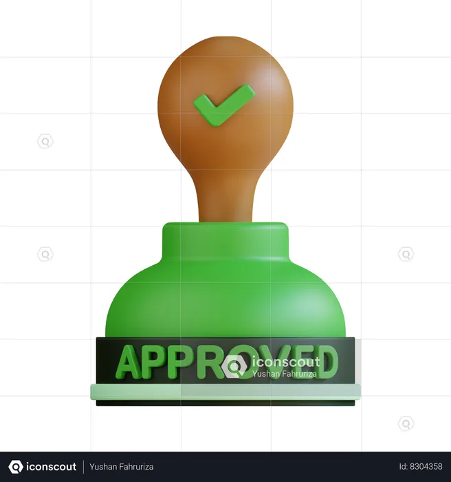 Approuvé  3D Icon