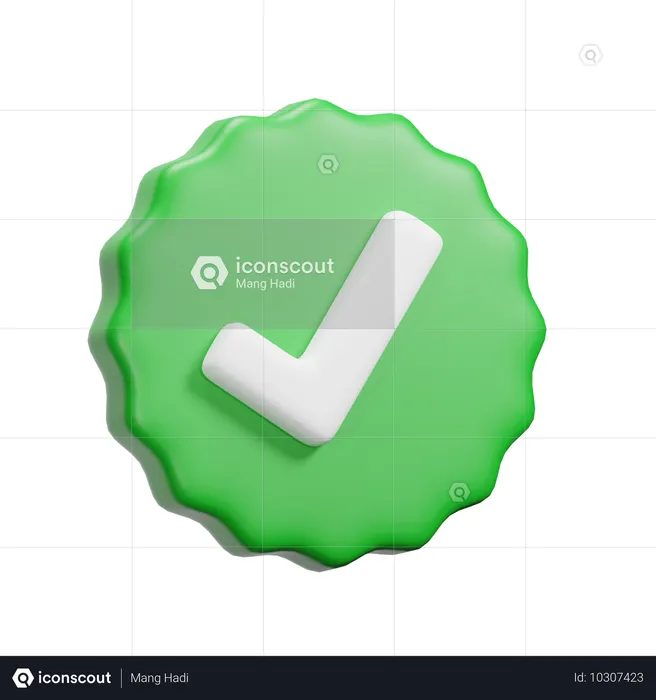 Approuvé  3D Icon