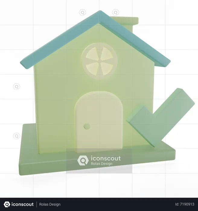 Maison homologuée  3D Icon