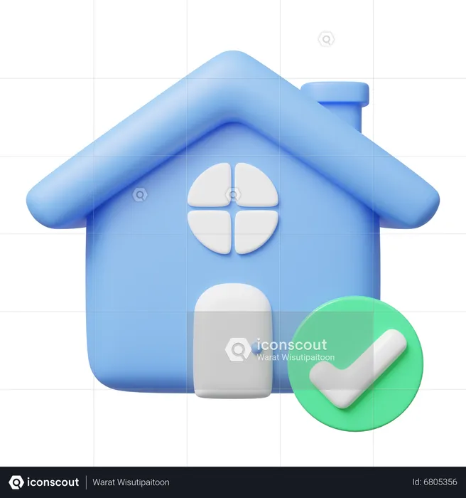 Maison homologuée  3D Icon