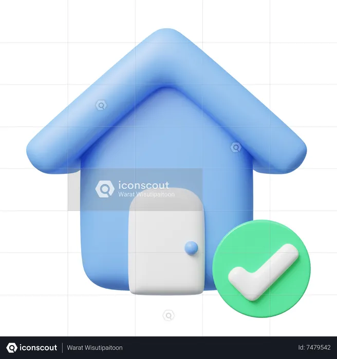 Maison homologuée  3D Icon