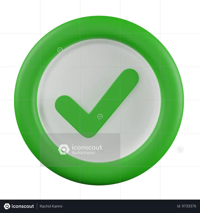 Approuver  3D Icon