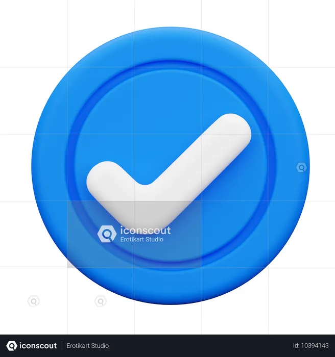 Approuver  3D Icon