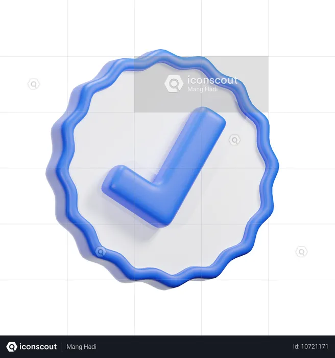 Approuver  3D Icon