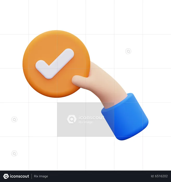 Approuver  3D Icon