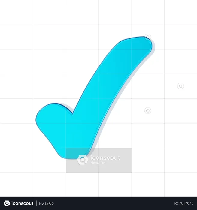 Approval mark  3D Icon