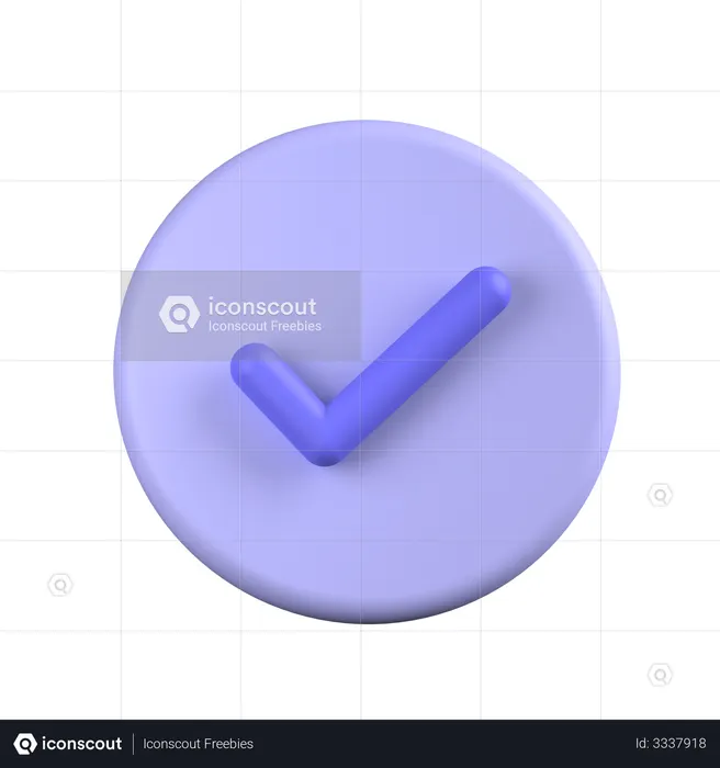 Approve  3D Illustration