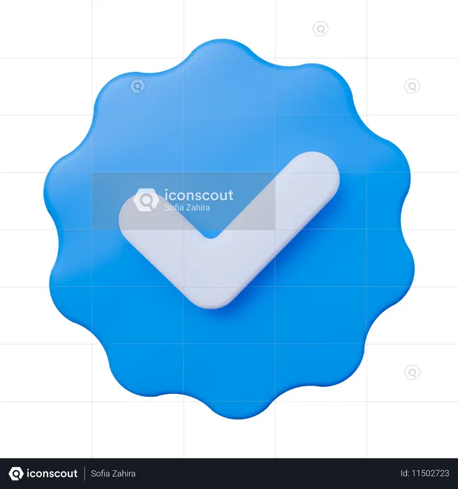 Approved  3D Icon