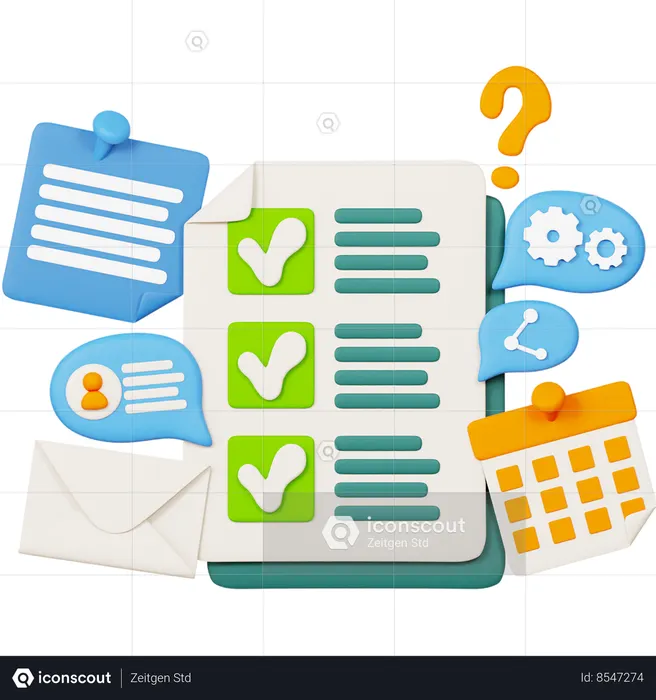 Approved Contract  3D Icon